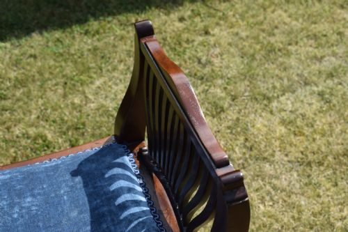 LATE VICTORIAN WALNUT WINDOW SEAT - ADDITIONAL PHOTO 12