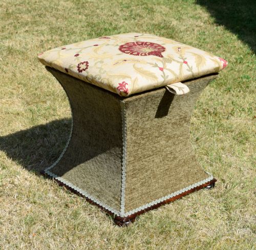 victorian ottoman workbox - CATEGORY: ANTIQUE CHESTS - DATED VICTORIAN