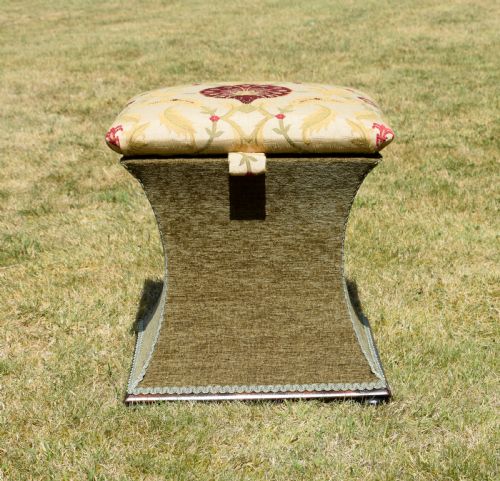 VICTORIAN OTTOMAN WORKBOX - ADDITIONAL PHOTO 1