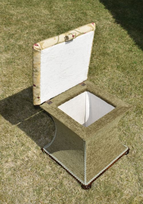 VICTORIAN OTTOMAN WORKBOX - ADDITIONAL PHOTO 4