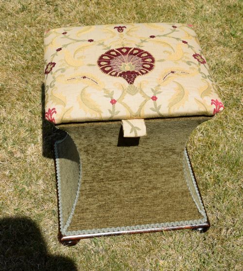 VICTORIAN OTTOMAN WORKBOX - ADDITIONAL PHOTO 12