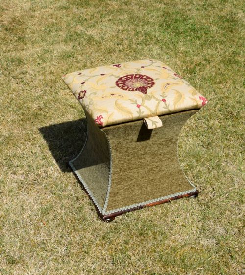 VICTORIAN OTTOMAN WORKBOX - ADDITIONAL PHOTO 13