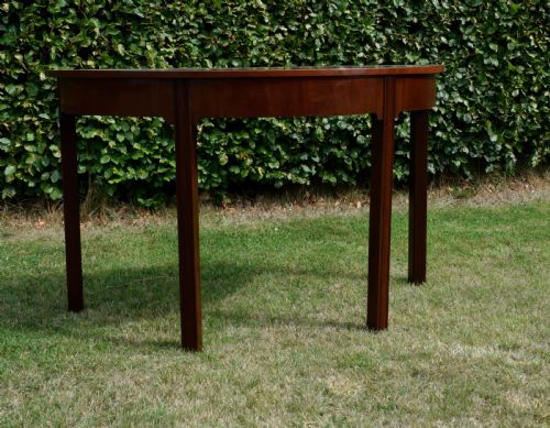 GEORGIAN PERIOD DEMILUNE CONSOLE TABLE - ADDITIONAL PHOTO 3