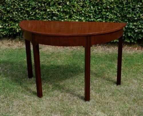 GEORGIAN PERIOD DEMILUNE CONSOLE TABLE - ADDITIONAL PHOTO 5