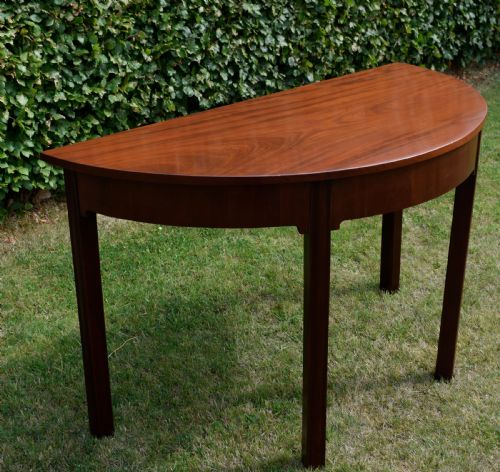 GEORGIAN PERIOD DEMILUNE CONSOLE TABLE - ADDITIONAL PHOTO 7