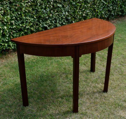 GEORGIAN PERIOD DEMILUNE CONSOLE TABLE - ADDITIONAL PHOTO 8