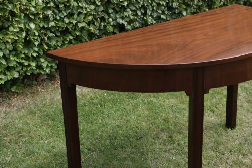 GEORGIAN PERIOD DEMILUNE CONSOLE TABLE - ADDITIONAL PHOTO 9