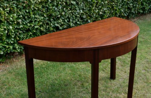 GEORGIAN PERIOD DEMILUNE CONSOLE TABLE - ADDITIONAL PHOTO 10