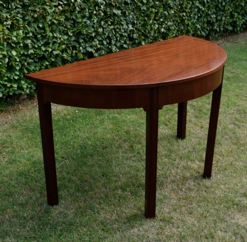 GEORGIAN PERIOD DEMILUNE CONSOLE TABLE - ADDITIONAL PHOTO 11