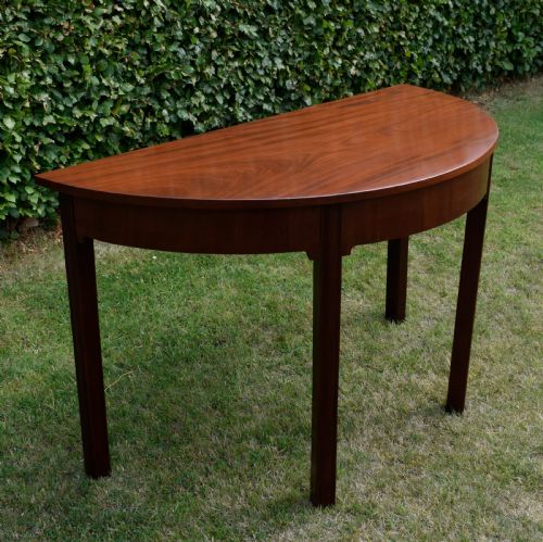 GEORGIAN PERIOD DEMILUNE CONSOLE TABLE - ADDITIONAL PHOTO 12