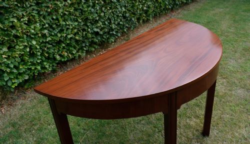GEORGIAN PERIOD DEMILUNE CONSOLE TABLE - ADDITIONAL PHOTO 14