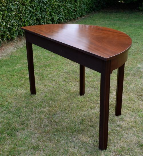 GEORGIAN PERIOD DEMILUNE CONSOLE TABLE - ADDITIONAL PHOTO 15