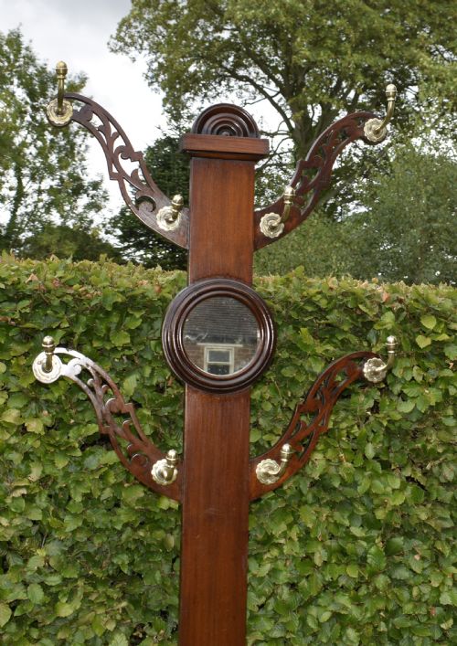 VICTORIAN WALNUT HALL STAND - ADDITIONAL PHOTO 2