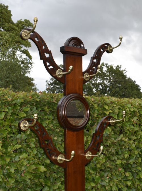 VICTORIAN WALNUT HALL STAND - ADDITIONAL PHOTO 3