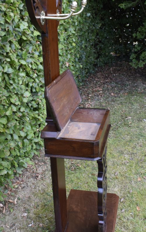 VICTORIAN WALNUT HALL STAND - ADDITIONAL PHOTO 4