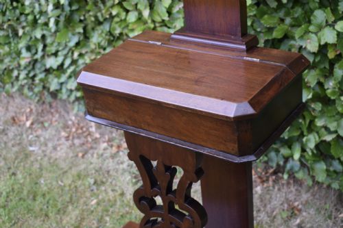 VICTORIAN WALNUT HALL STAND - ADDITIONAL PHOTO 10