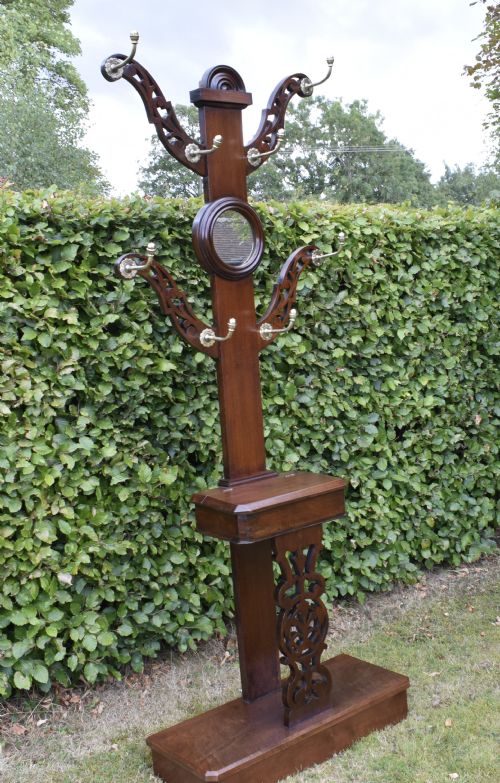 VICTORIAN WALNUT HALL STAND - ADDITIONAL PHOTO 13