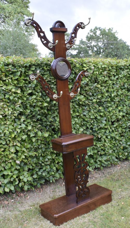 VICTORIAN WALNUT HALL STAND - ADDITIONAL PHOTO 14