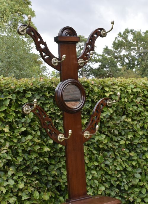 VICTORIAN WALNUT HALL STAND - ADDITIONAL PHOTO 15
