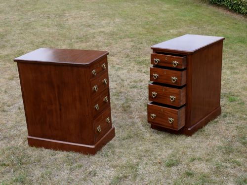 PAIR OF VICTORIAN BEDSIDE CHESTS - ADDITIONAL PHOTO 13