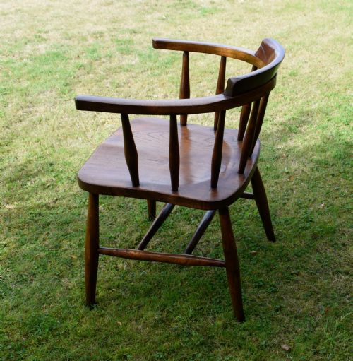 EARLY 20TH CENTURY CAPTAINS CHAIR - ADDITIONAL PHOTO 4