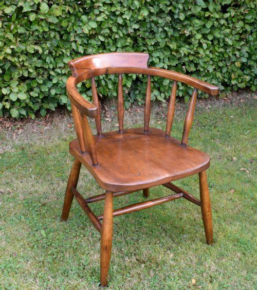 EARLY 20TH CENTURY CAPTAINS CHAIR - ADDITIONAL PHOTO 5