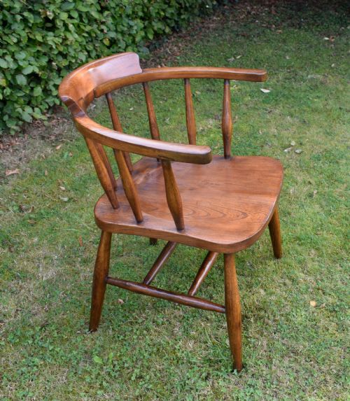 EARLY 20TH CENTURY CAPTAINS CHAIR - ADDITIONAL PHOTO 6