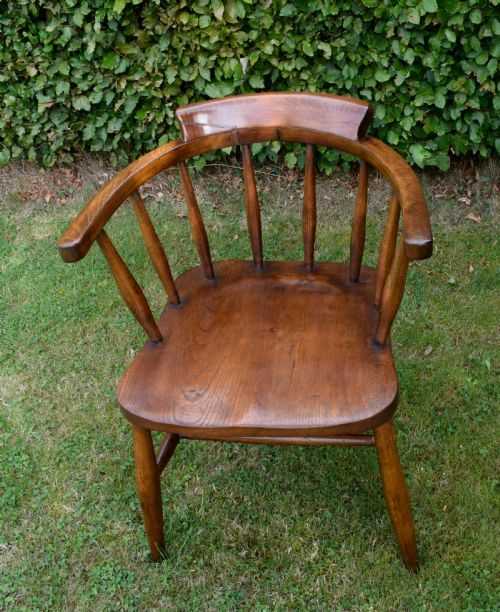 EARLY 20TH CENTURY CAPTAINS CHAIR - ADDITIONAL PHOTO 7