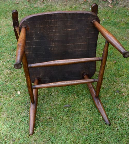 EARLY 20TH CENTURY CAPTAINS CHAIR - ADDITIONAL PHOTO 9