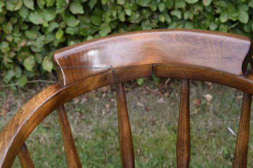 EARLY 20TH CENTURY CAPTAINS CHAIR - ADDITIONAL PHOTO 12