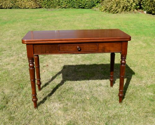 WILLIAM IV MAHOGANY CONSOLE GAMES TABLE - ADDITIONAL PHOTO 2