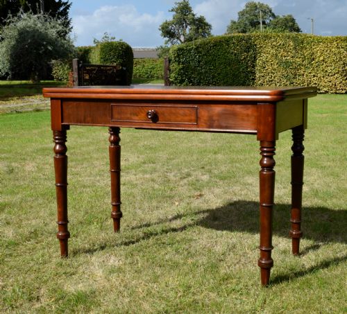 WILLIAM IV MAHOGANY CONSOLE GAMES TABLE - ADDITIONAL PHOTO 4