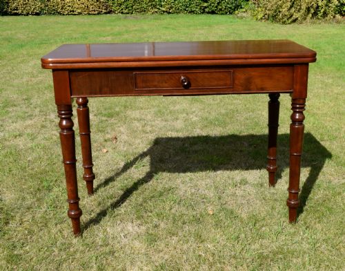 WILLIAM IV MAHOGANY CONSOLE GAMES TABLE - ADDITIONAL PHOTO 14