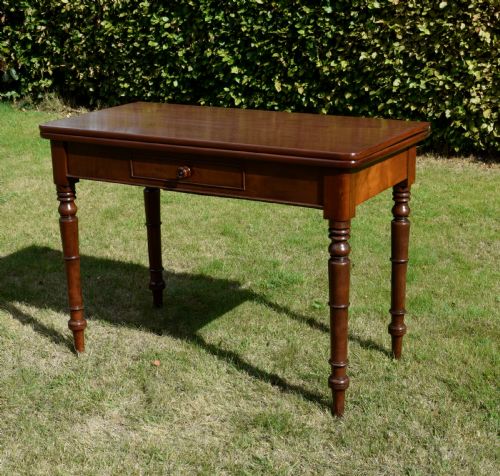 WILLIAM IV MAHOGANY CONSOLE GAMES TABLE - ADDITIONAL PHOTO 15