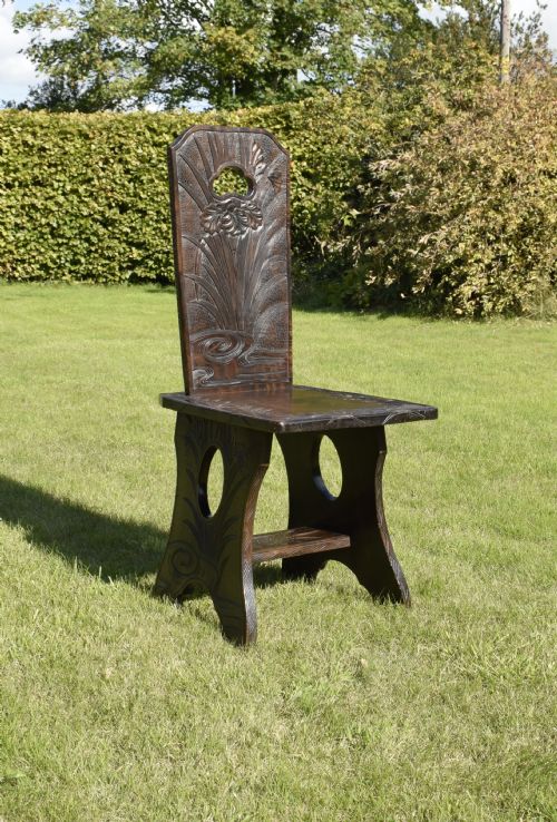 EARLY 20TH CENTURY FAR EASTERN CARVED CHAIR - ADDITIONAL PHOTO 2