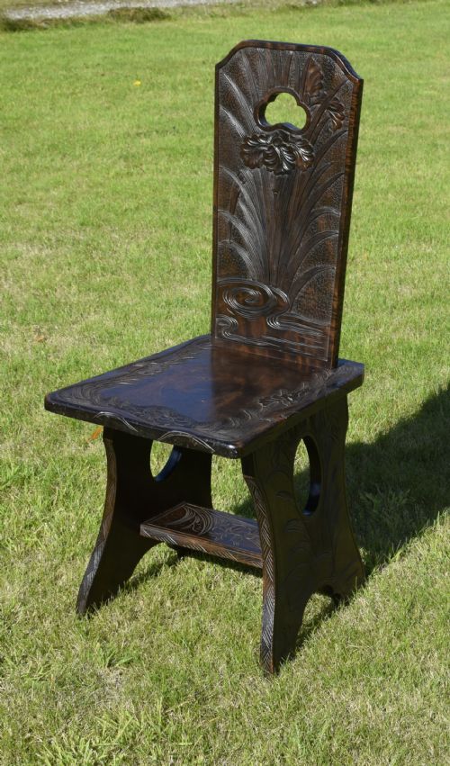 EARLY 20TH CENTURY FAR EASTERN CARVED CHAIR - ADDITIONAL PHOTO 4