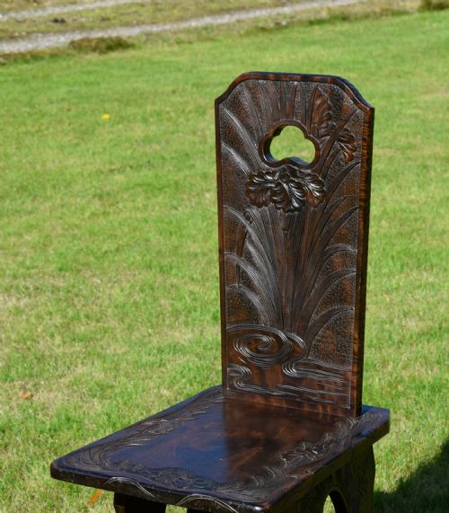 EARLY 20TH CENTURY FAR EASTERN CARVED CHAIR - ADDITIONAL PHOTO 5