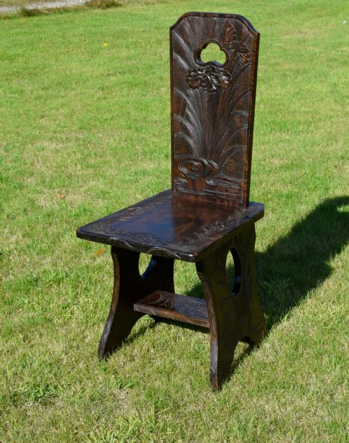 EARLY 20TH CENTURY FAR EASTERN CARVED CHAIR - ADDITIONAL PHOTO 6