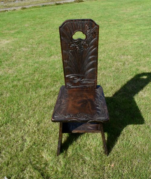 EARLY 20TH CENTURY FAR EASTERN CARVED CHAIR - ADDITIONAL PHOTO 10
