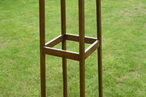 EARLY 20TH CENTURY OAK ARTS CRAFT HALL STAND - ADDITIONAL PHOTO 5