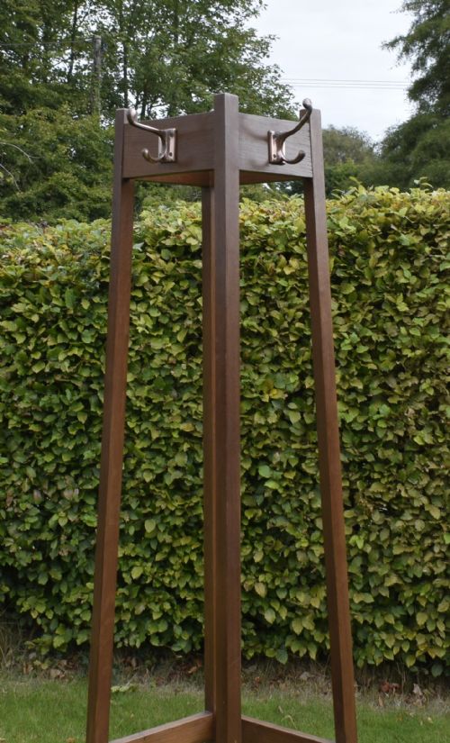 EARLY 20TH CENTURY OAK ARTS CRAFT HALL STAND - ADDITIONAL PHOTO 11