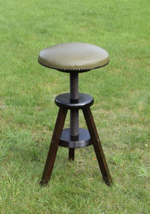 ARTS CRAFTS ADJUSTABLE STOOL - ADDITIONAL PHOTO 1