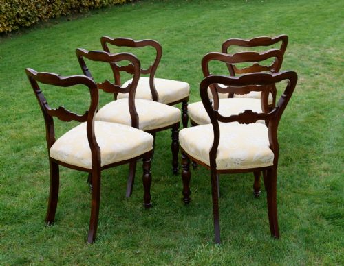 SET OF 6 VICTORIAN ROSEWOOD DINING CHAIRS - ADDITIONAL PHOTO 10