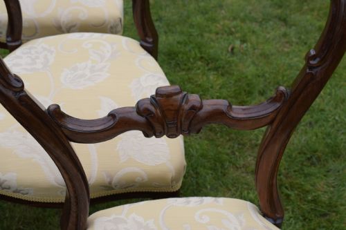 SET OF 6 VICTORIAN ROSEWOOD DINING CHAIRS - ADDITIONAL PHOTO 11