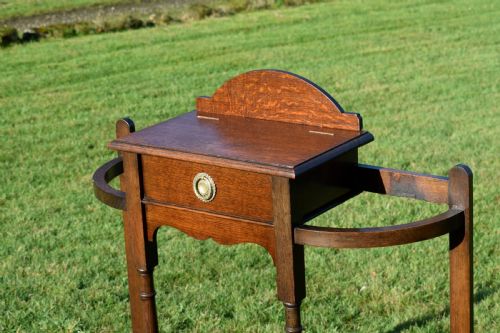 EARLY 20TH CENTURY OAK HALL STAND - ADDITIONAL PHOTO 5