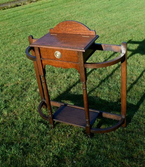 EARLY 20TH CENTURY OAK HALL STAND - ADDITIONAL PHOTO 7