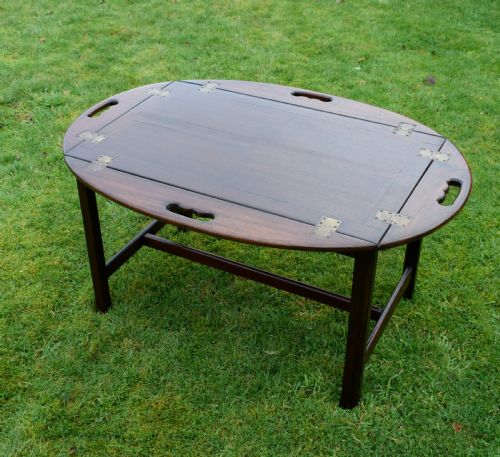 EARLY 20TH CENTURY MAHOGANY BUTLERS TRAY - ADDITIONAL PHOTO 7
