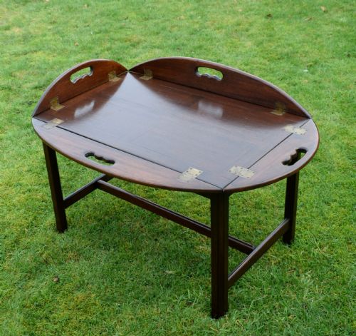 EARLY 20TH CENTURY MAHOGANY BUTLERS TRAY - ADDITIONAL PHOTO 8