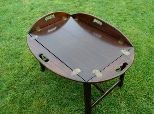EARLY 20TH CENTURY MAHOGANY BUTLERS TRAY - ADDITIONAL PHOTO 12