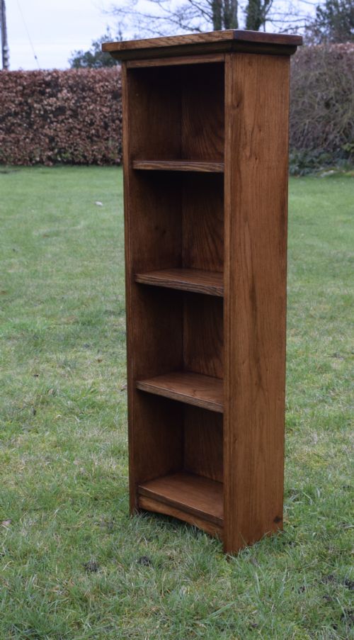 EARLY 20TH CENTURY OAK OPEN BOOKCASE - ADDITIONAL PHOTO 2